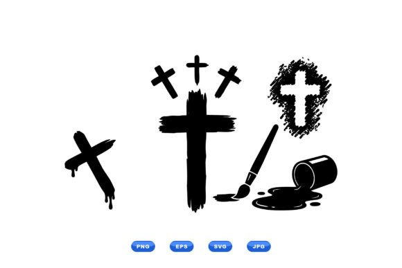 Brush Stroke Cross Clipart: A Designer's Review