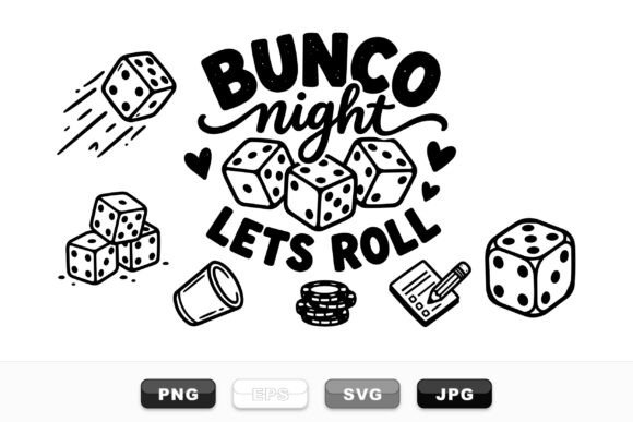 Bunco Night Dice Clipart Set: A Designer's Review