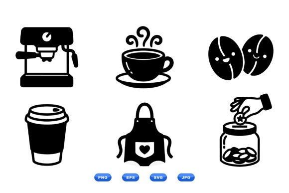Coffee Shop Icon Clipart Set: A Designer's Review