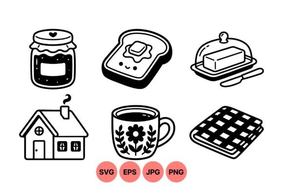 Cozy Kitchen Breakfast Clipart: A Designer's Review
