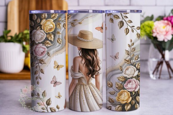Elegant Gold Rose Floral 20oz Tumbler Review