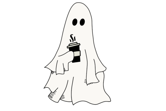 Ghost with Coffee Cup: A Designer's Review for Embroidery
