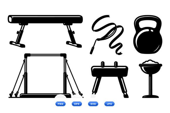 Gymnastics Apparatus Clipart Set: A Designer's Review