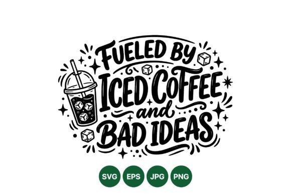Iced Coffee Fun Quote Design: A Designer's Review