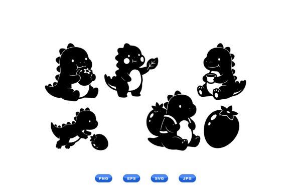 Kawaii Dino Fruit Clipart: A Designer's Review