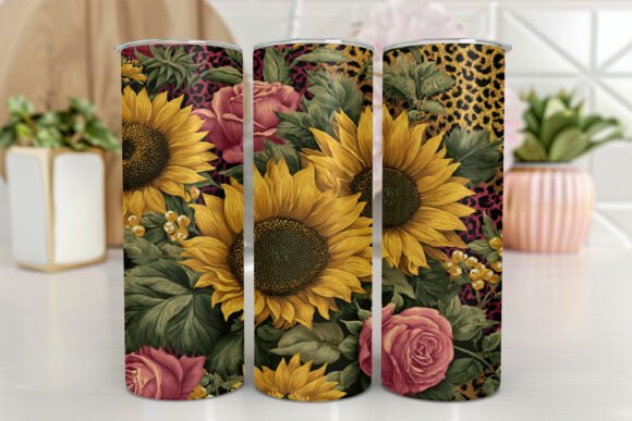 Leopard Print, Sunflowers 20 Oz Skinny: A Designer's Take