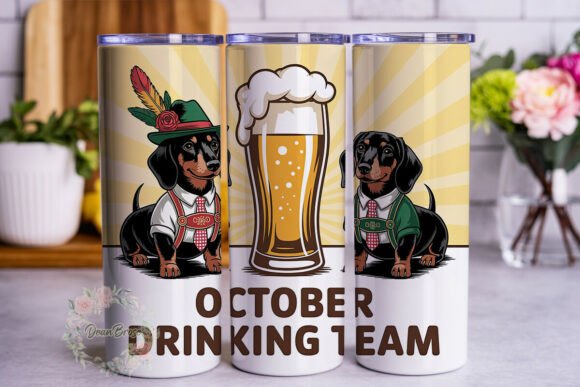 Oktoberfest Dachshund Beer 20oz Wrap