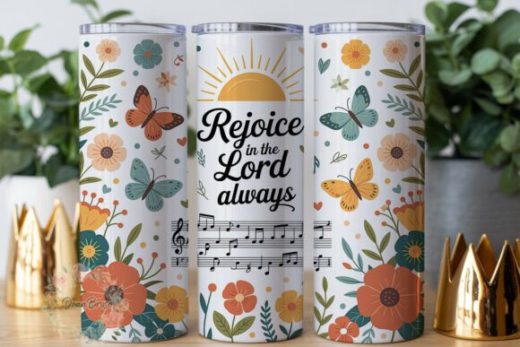 Rejoice Lord Floral Music 20oz Wrap Review