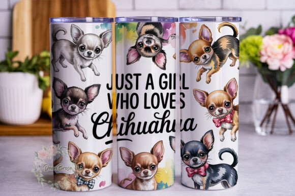 Review: Chihuahua Puppies Watercolor 20oz Wrap for Embroidery