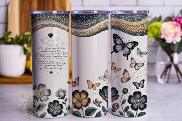 Review: Elegant Glitter Butterfly Mom Quote PNG