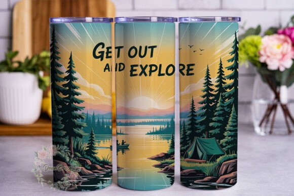 Review: Outdoor Camping Lake 20oz Tumbler Wrap Design
