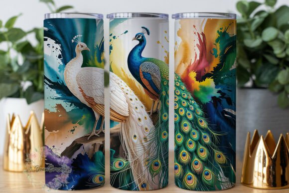 Review: Peacock Majesty Watercolor Wrap PNG for Embroidery