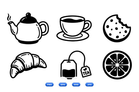 Tea Time Breakfast Clipart: A Designer's Review