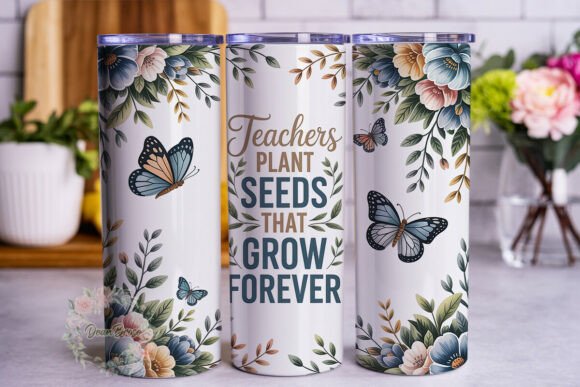 Teacher Appreciation Floral Butterfly PN